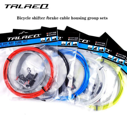 RGO Bicycle Brake Cable Housing Set — MTB Mountain Bike Derailleur & Shifter Cable with Caps