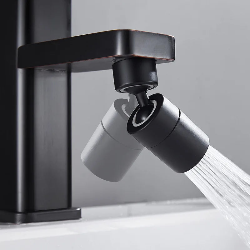 New 2-Mode Kitchen Faucet Spray Head – Adjustable 360° Rotary Splashback Nozzle & Aerator Filter