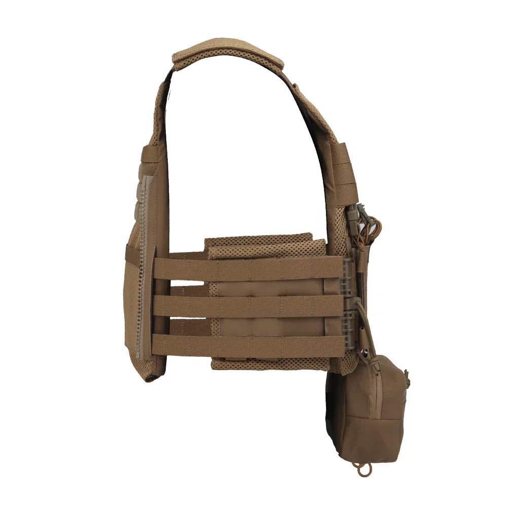 Tactical Vest LV119 Plate Carrier Set – Lightweight OTB Maritime Airsoft Hunting Vest with Underbelly Bag & Triple Mag Pouch