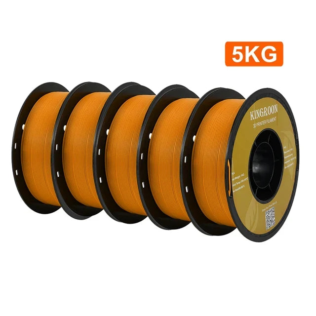 KINGROON PETG 3D Printer Filament 1.75mm – 5KG/10KG Mix Color Rolls for FDM 3D Printing (1kg/roll)
