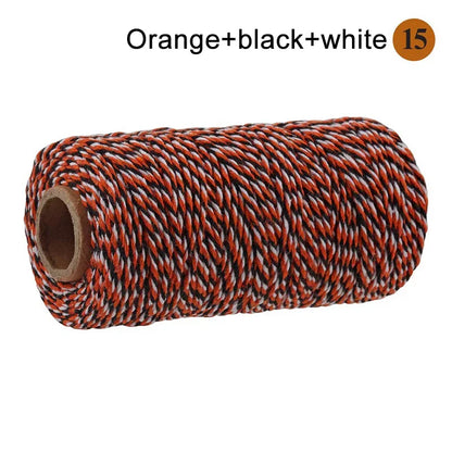 2mm 100M Macrame Cotton Cord – Twine Thread for DIY Crafts, Wall Hangings, Bohemian Wedding & Home Decor