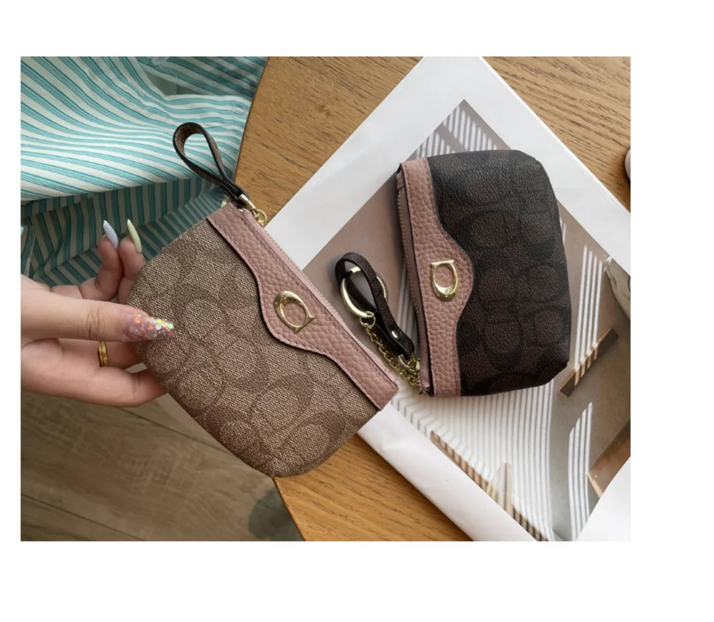 2026 Classic Floral Mini Wallet - Women's Leather Coin Purse & Card Holder