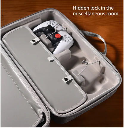 Hard Shell Carrying Case for PS5 – Protective Travel Bag for Console, Base & Accessories