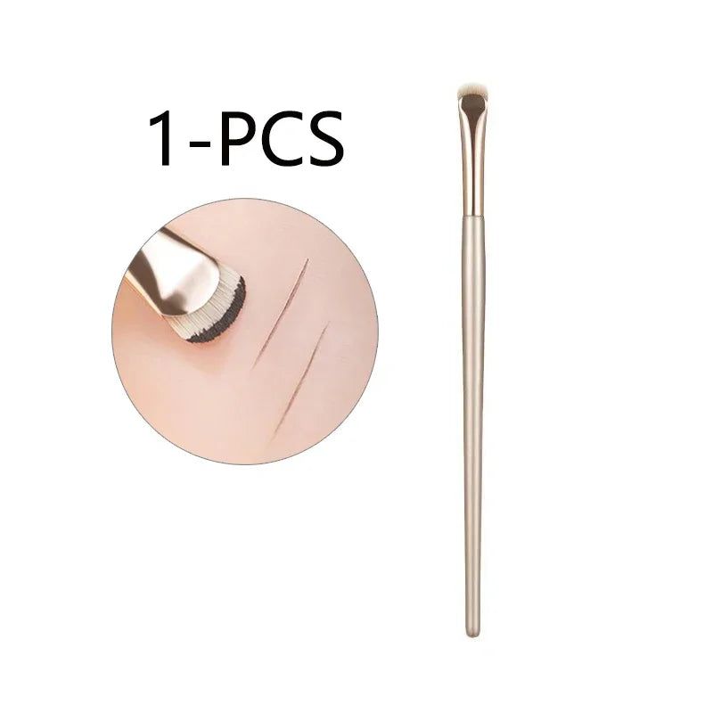 Upgrade Blade Eyeliner Brush | Ultra-Thin Fine Angle Flat Brush for Eyebrows & Under-Eye Makeup | Precise Detail White Brush