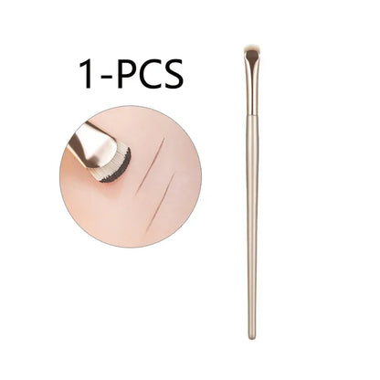 Upgrade Blade Eyeliner Brush | Ultra-Thin Fine Angle Flat Brush for Eyebrows & Under-Eye Makeup | Precise Detail White Brush