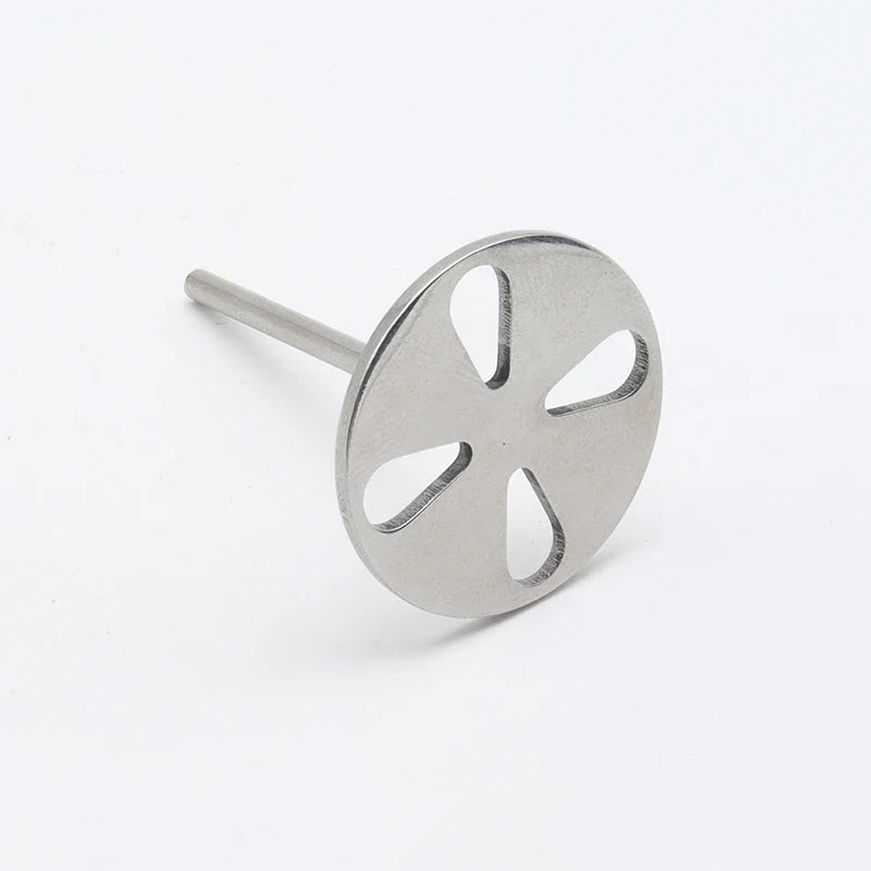 Stainless Steel Sanding Paper Discs for Nail Drills – Round Metal Disk Accessories in Sizes 10mm to 35mm