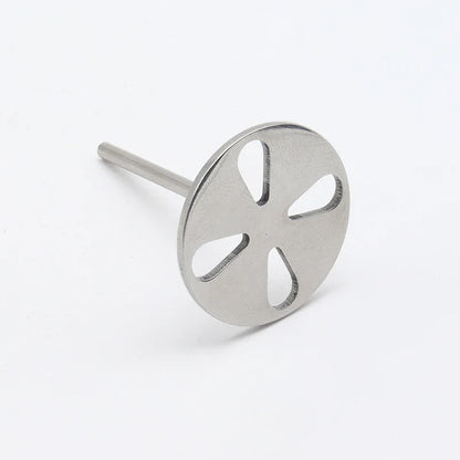 Stainless Steel Sanding Paper Discs for Nail Drills – Round Metal Disk Accessories in Sizes 10mm to 35mm