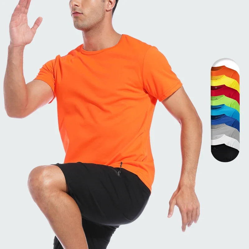 Men & Women Quick Dry Sports T-Shirt - Breathable Short Sleeve Gym, Running & Fitness Training Jersey