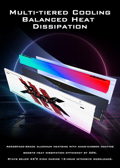 PUSKILL RGB DDR4 Gaming RAM – 8GB/16GB 3200MHz-3600MHz DIMM Desktop Memory