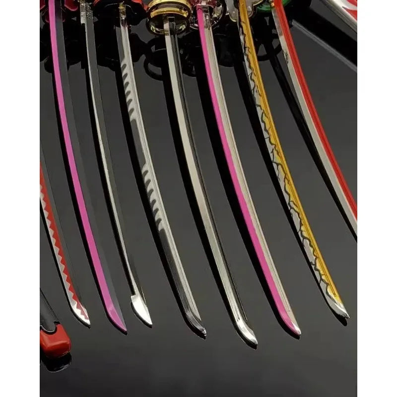 25cm Demon Slayer Metal Katana Sword Toy – Tanjirou Ghost Killer Anime Cosplay Prop & Home Decor Collection