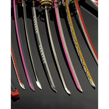 25cm Demon Slayer Metal Katana Sword Toy – Tanjirou Ghost Killer Anime Cosplay Prop & Home Decor Collection