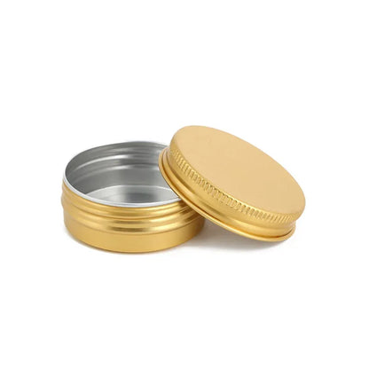 Mini Aluminum Tin Boxes – Round Metal Containers with Lids for Cosmetics, 5g-60g, Multiple Colors