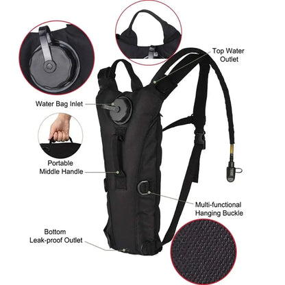 Tactical 3L Hydration Backpack – Waterproof Water Bag for Outdoor Sports, Cycling, and Mountaineering