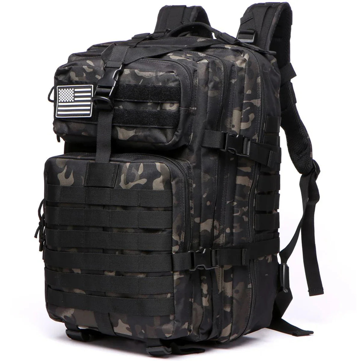 30L/50L Waterproof Nylon Backpack – 1000D Tactical Outdoor Bag for Camping, Hiking, Fishing & Hunting