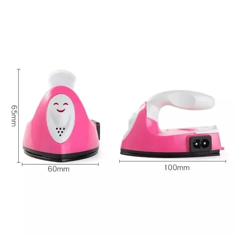 Mini Electric Travel Iron – Portable Craft & Sewing Iron with Mat and Protector for Household Use