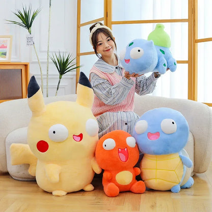 30cm Pokémon Plush Toy - Pikachu, Charmander, Squirtle & Bulbasaur Soft Stuffed Doll Anime Nap Pillow Desk Decor Gift