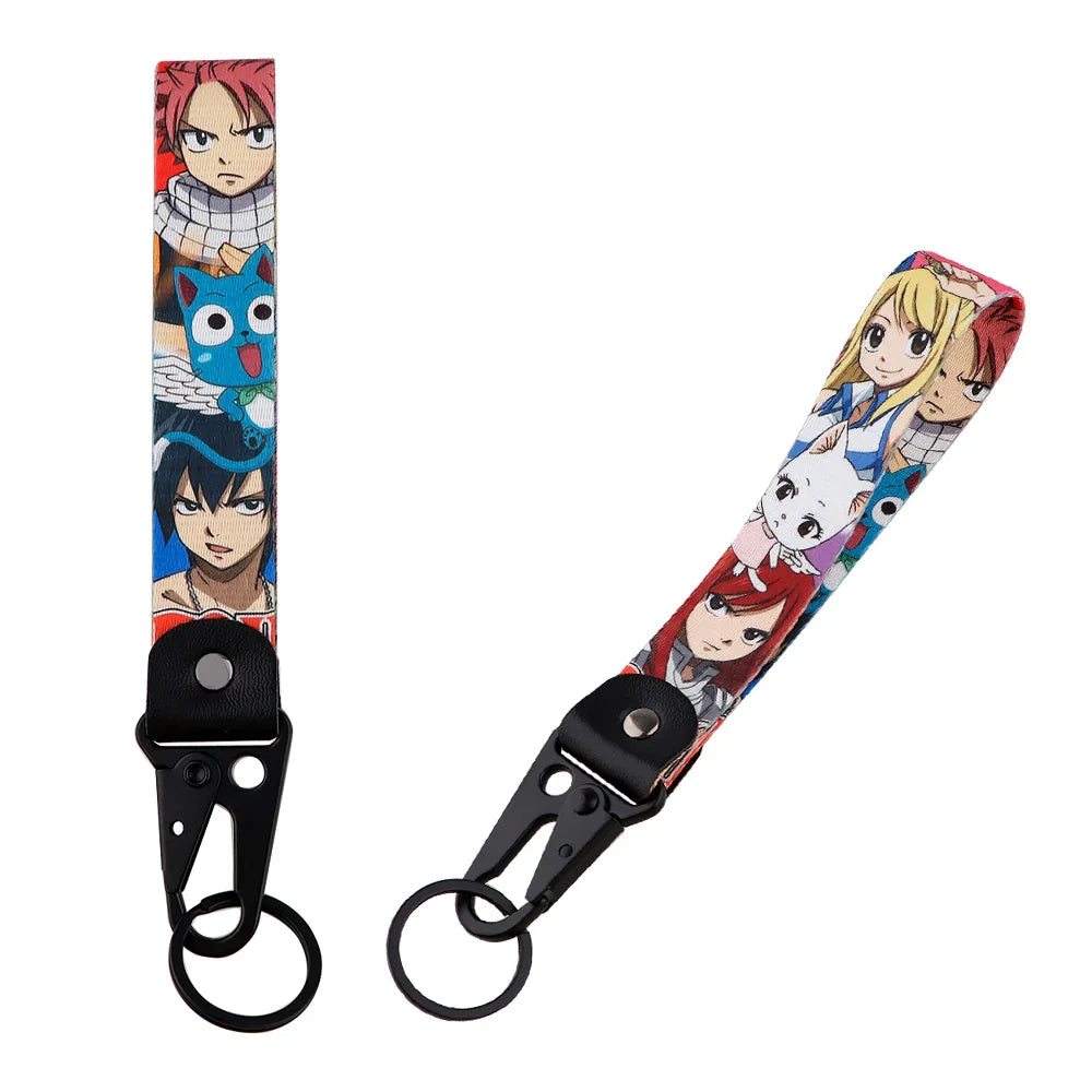 Anime Eagle Beak Keychain – Cool Short Lanyard for Phone, Badge Holder & USB Pendant