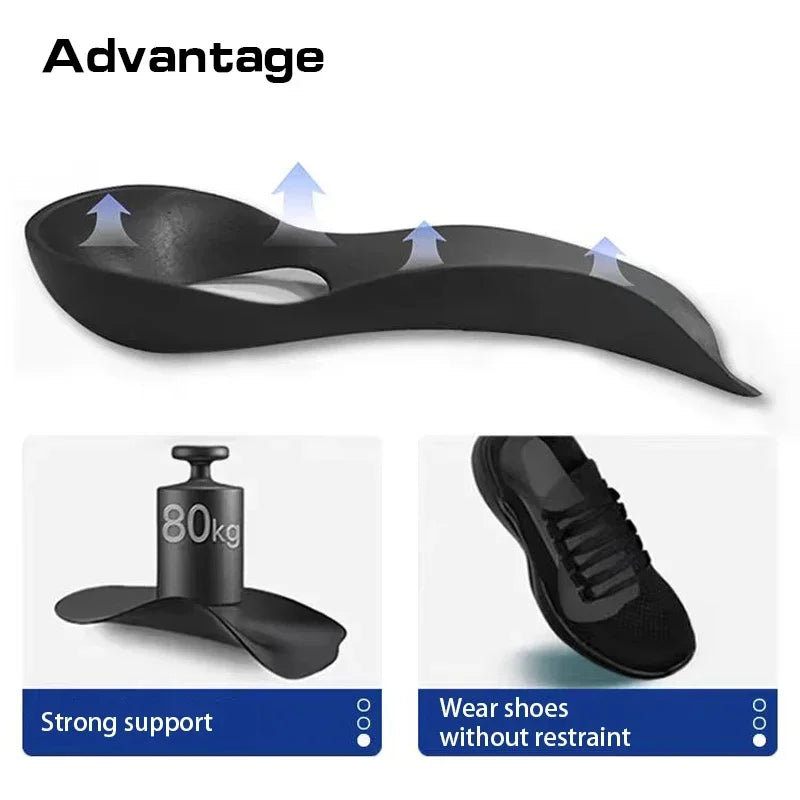 Orthopedic Arch Support Insoles – Orthotic Flat Foot Care Shoe Inserts for Pain Relief, Comfort Cushion Heel & Foot Support Unisex Insoles
