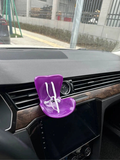 Labubu Car Doll Safety Seat – Kawaii Plush Aromatherapy Air Freshener for Ob11 & Dolls up to 18cm