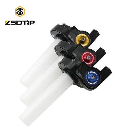 ZSDTRP 22mm Motorcycle Grip Set – Twist Throttle Clamp with Cable for Pit Bikes, Dirt Bikes, Motocross, ATV 110-250cc