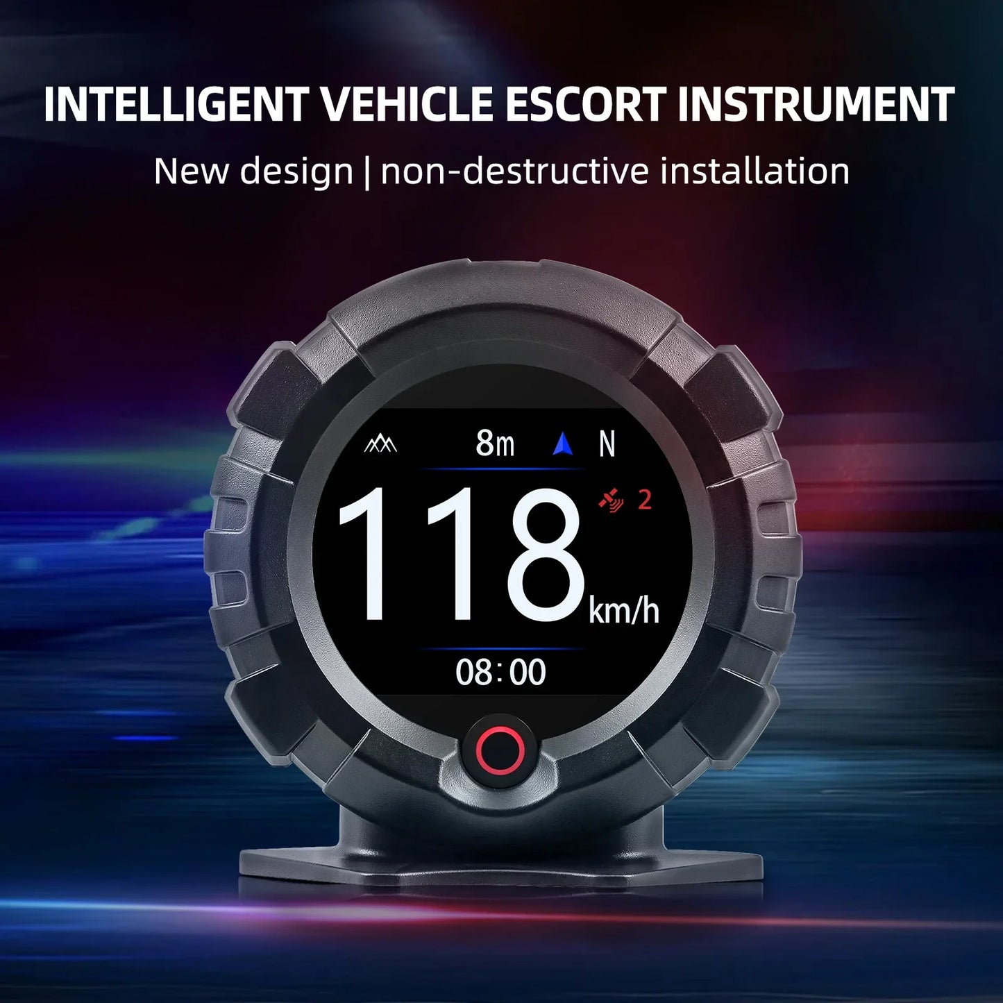 X95 Car GPS Digital Head-Up Display – Inclinometer Speedometer with Slope, Pitch, Altitude & Latitude Meter