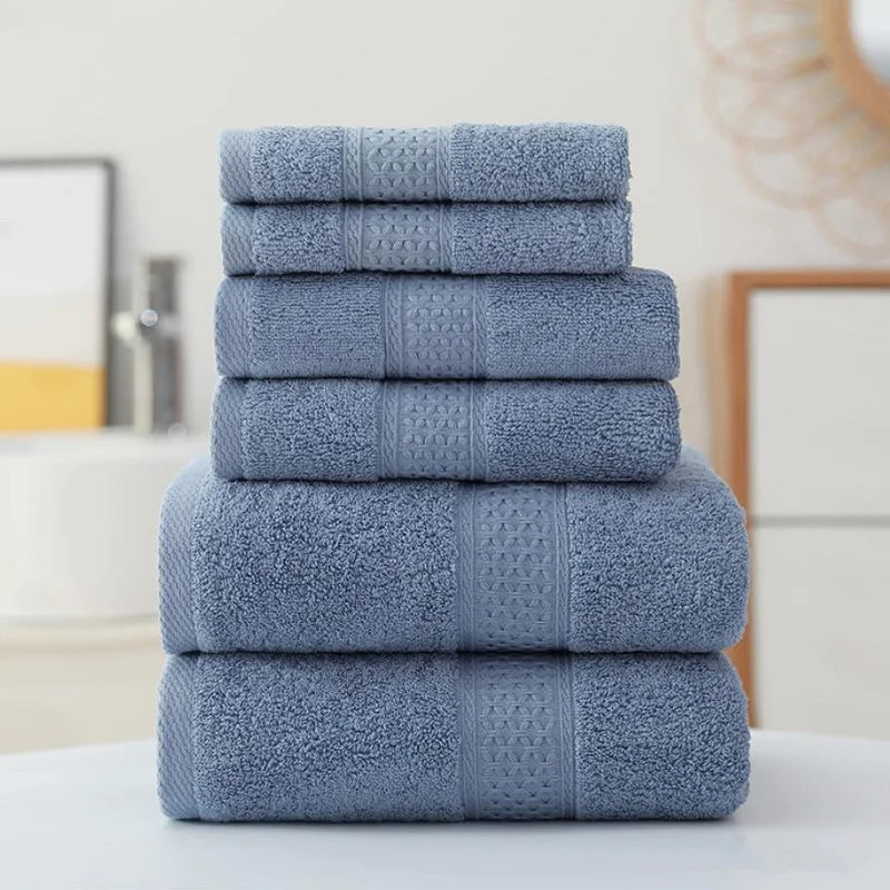 3pcs Luxurious Cotton Towel Set – Ultra Soft, Highly Absorbent Bath, Hand & Washcloth Towels for Home Bathroom