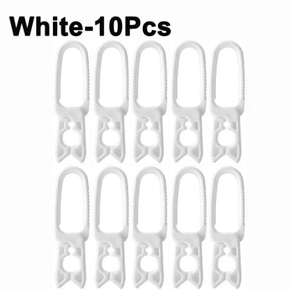 10/2PCS Plastic Clothespins — Hanging Pegs & Clamps for Laundry, Towels, Clothing, Hats, Home Storage Hooks