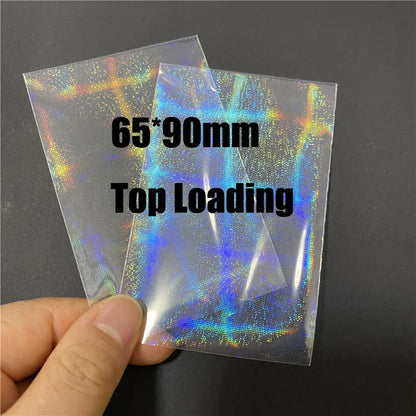 50pcs Heart-Shaped Foil Card Sleeves — 11 Styles, Top-Loading Protector for Pokémon, YGO, Board Games, Photos & K-Pop Cards