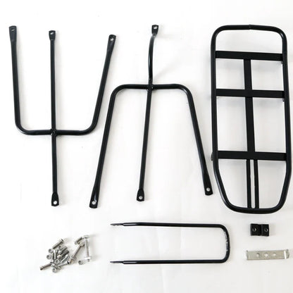 Mountain Bike Rear Seat Rack — Disc & V Brake Compatible Thickened Shelf, Bicycle Accessories Hanger