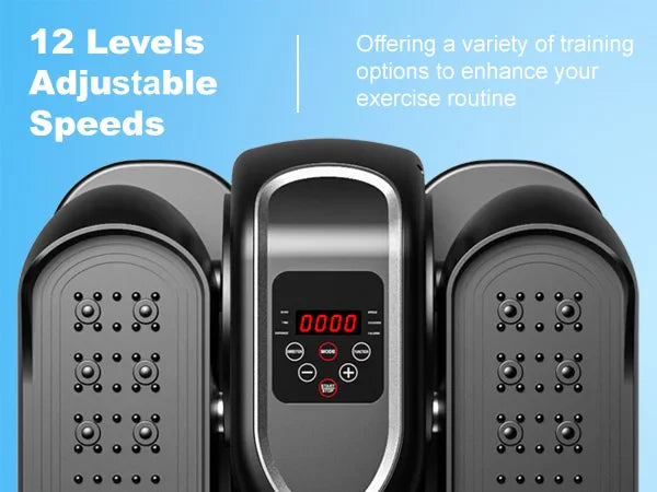 Under Desk Elliptical Machine – Leg Exerciser with Remote Control & 12 Adjustable Speeds, Quiet Elliptical Trainer