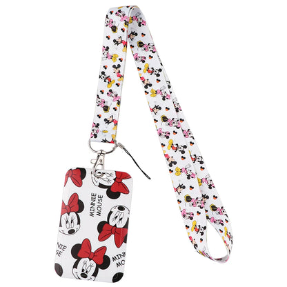 Cartoon Stitch Credential Holder Lanyard – Cute Neck Strap for Keychain, Pass & Credit Card Holder Accessories