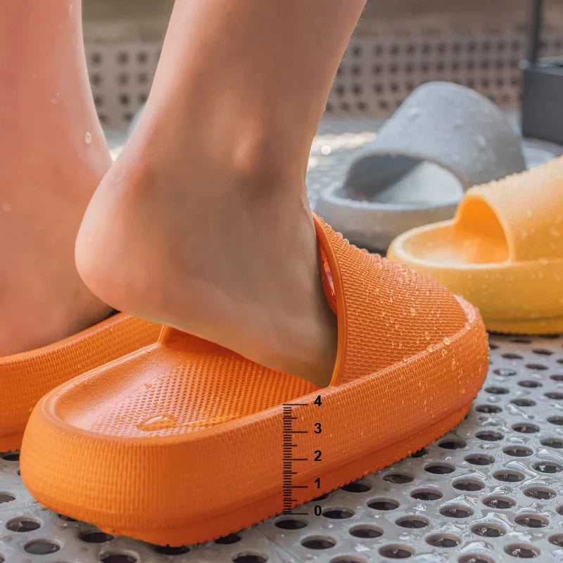 2024 Summer Women's Thick Platform Home Slippers | Fashion Soft Sole EVA Indoor Sandals | Non-Slip Flip Flops