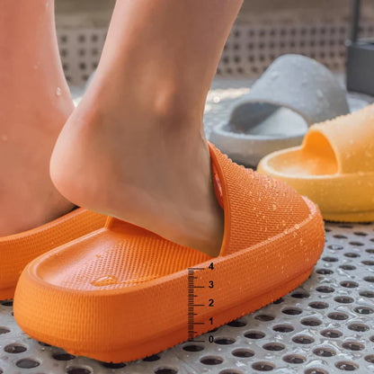 2024 Summer Women's Thick Platform Home Slippers | Fashion Soft Sole EVA Indoor Sandals | Non-Slip Flip Flops