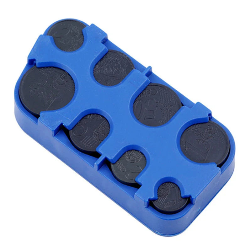 Plastic Mini Euro Coin Dispenser – Car Storage Wallet & Savings Box, Coin Holder Case for Euro Coins