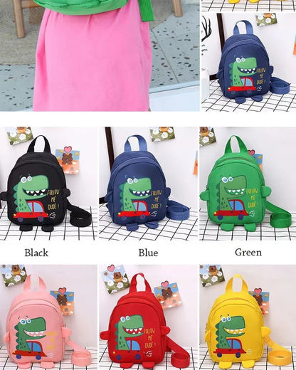 Cute Cartoon Dinosaur Kids Backpack – Anti-Lost Toddler School Bag for Kindergarten & Preschool
