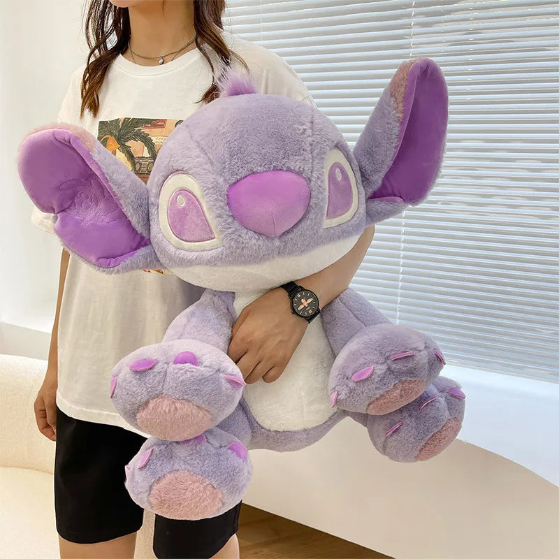 Disney Purple Stitch Plush Doll – Kawaii Baby Toy for Girls, Valentine's & Birthday Gift (25cm/30cm/45cm)