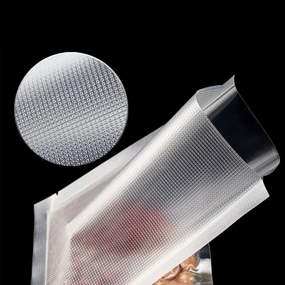 50pcs BPA-Free Reusable Vacuum Sealer Bags - Food Preservation Plastic Sealing Bags for Household Use