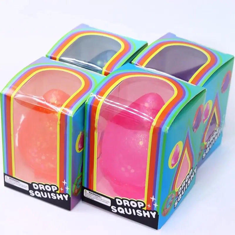 Needoh-Style Slow Rebound Squishy Stress Ball Blind Box – Malt Sugar Water Cube Ice Cube Decompression Toy for Kids Gift & Stress Relief