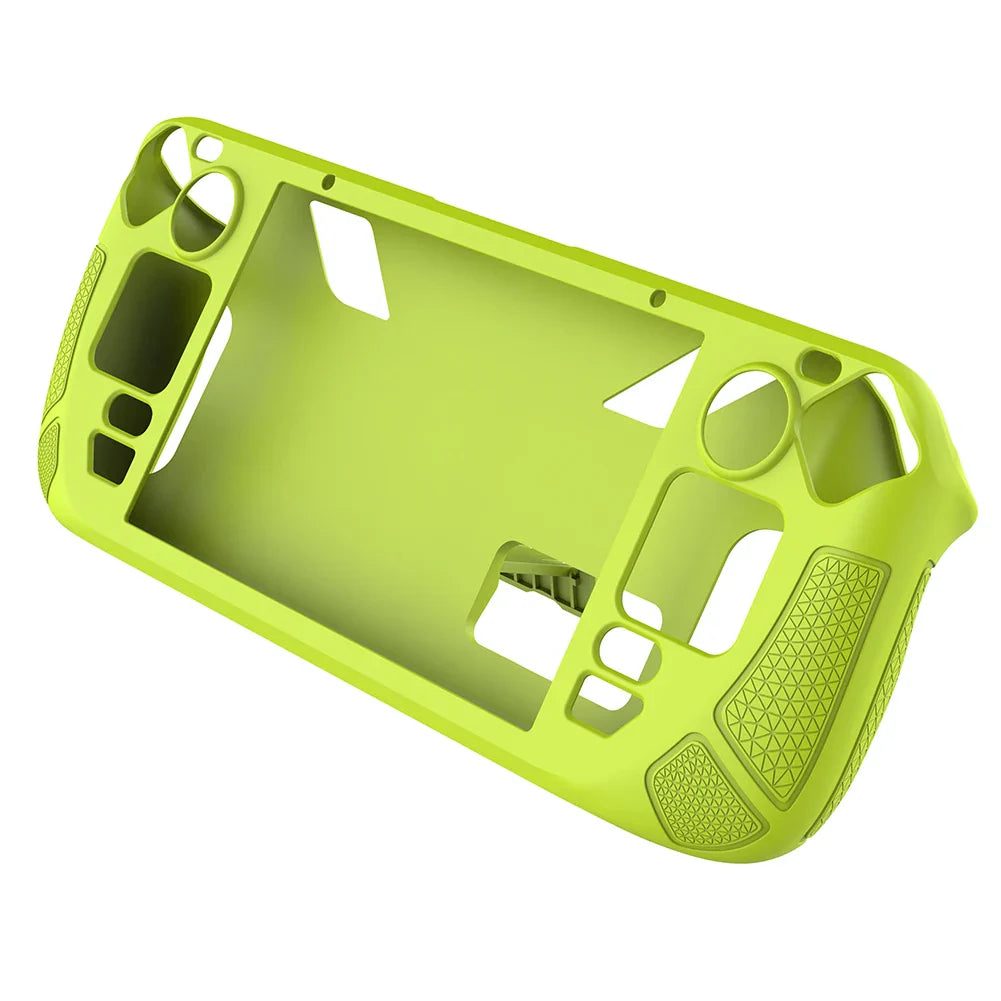 Silicone Console Protector for Steam Deck – Anti-Slip Soft Shell Case with Bracket Replacement Accessories