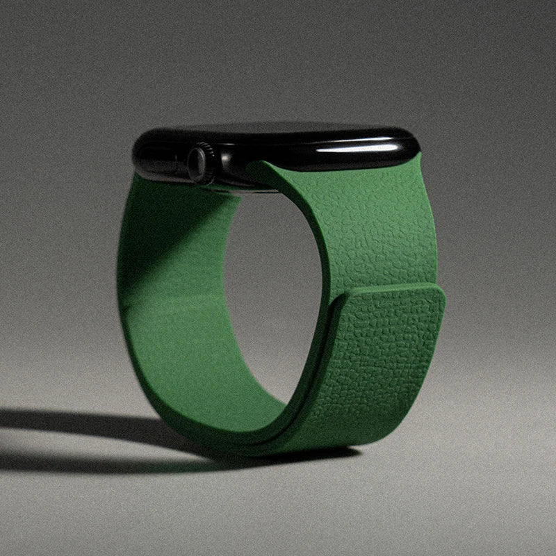 Silicone Magnetic Strap for Apple Watch - Adjustable Band for 49mm/46mm/45mm/44mm/42mm/41mm/40mm Series Ultra, SE & More