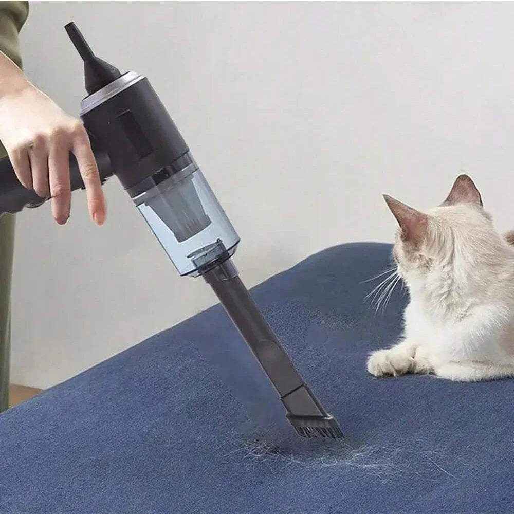 3-in-1 Portable Car & Home Vacuum Cleaner – Suction, Blowing, and USB Rechargeable