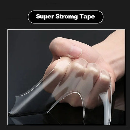 Nano Tape Super Strong Double-Sided Adhesive – Transparent, Reusable, Waterproof & Heat-Resistant for Home & Bathroom Decoration