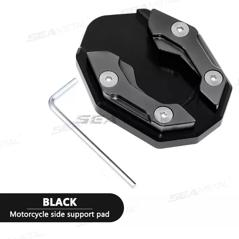 BLALION Aluminum Motorcycle Kickstand Extender – Side Stand Foot Pad Support Plate Accessory