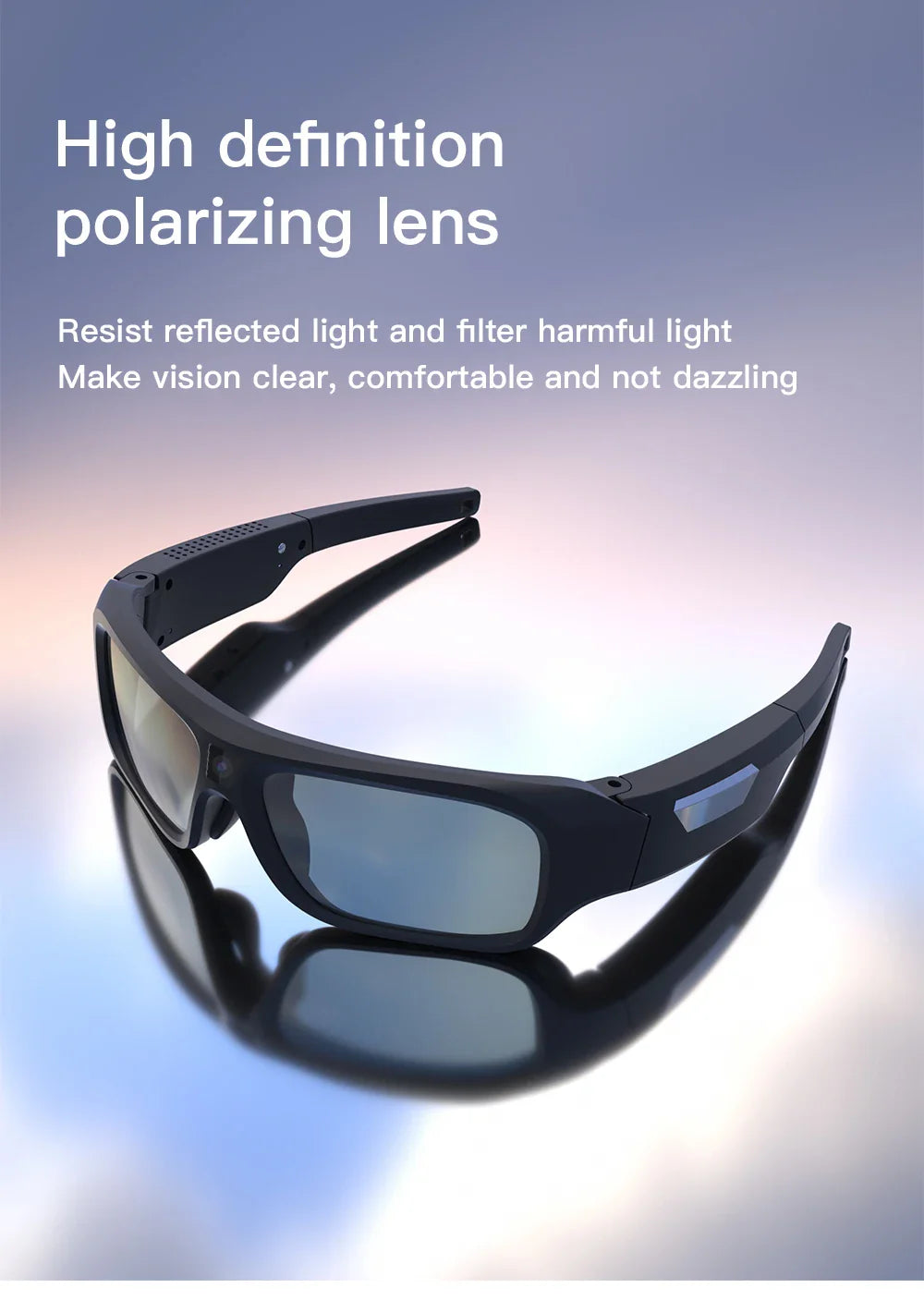 4K HD Smart Glasses Camera — Eyewear Camcorder for Driving, Cycling & Outdoor Video Recording