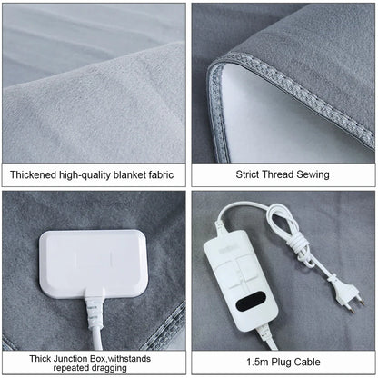 220V Electric Heating Blanket – Thicker Thermal Mattress with Automatic Thermostat for Body Warmth and Room Comfort