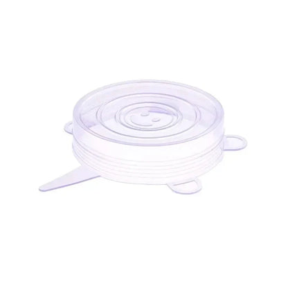 Silicone Stretch Can & Jar Lids (6PCS) – 2.6 Inch Food-Safe Reusable Covers for Yogurt, Bowls & Containers