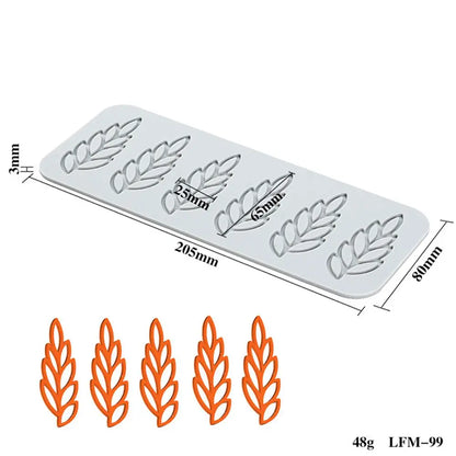 Flower & Leaf Pattern Silicone Mold — Fondant Cake Lace Mat for DIY Baking, Craft & Cake Decoration