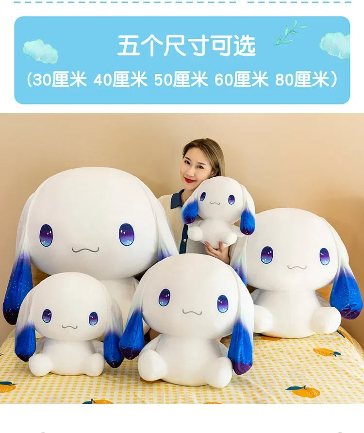 Sanrio Cinnamoroll Plush Doll – Kawaii Stuffed Toy with Pillow, Perfect Gift for Girls
