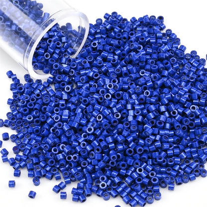11/0 Mini Glass Beads – 2000PCS Small Cylindrical Beads for DIY Jewelry Making, Necklaces & Bracelets, 10g/Pack