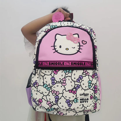 Sanrio Hello Kitty Cartoon School Bag — Cute Anime Backpack for Kids, Student Gift & Halloween Anime Merchandise